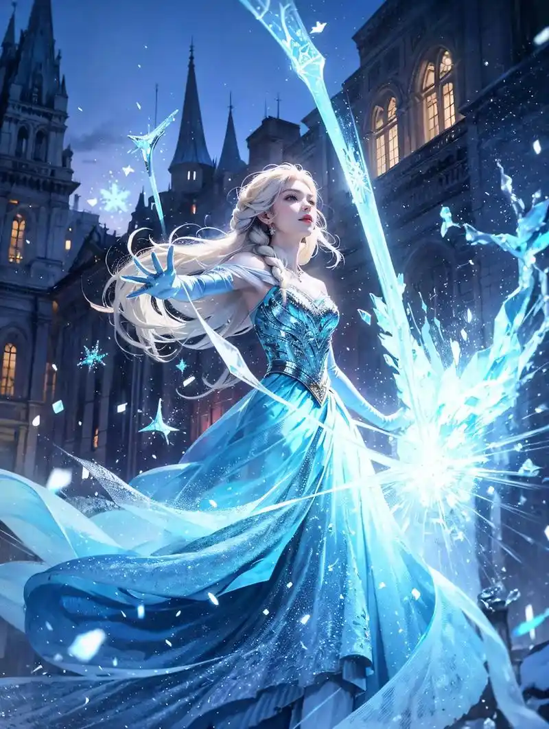 冰雪奇缘系列.白雪发亮,铺满我的过往 没有脚印的地方 孤立国 - 抖音