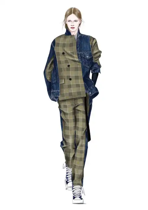 服装效果图|服装|休闲/流行服饰|脖子以下都是腿 - 原创作品 - 站酷