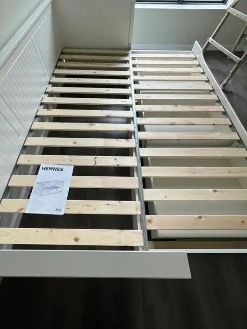 宜家ikea汉尼斯坐卧两用床安装完毕