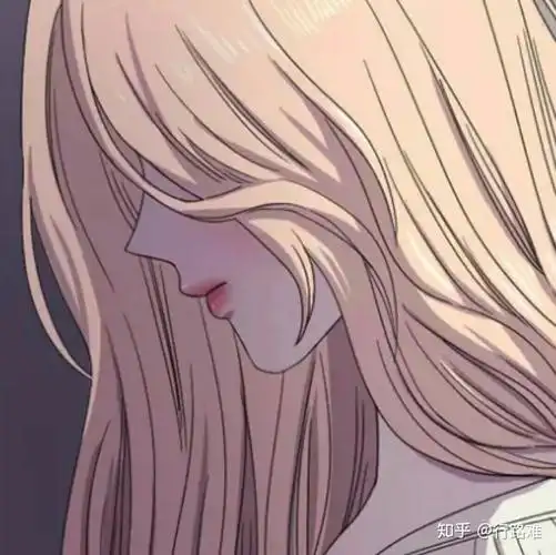 简单遮住脸的女生头像