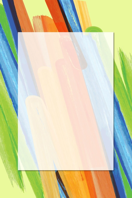 矢量水彩画笔涂抹泼墨背景