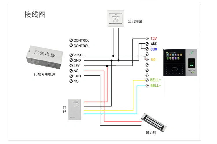 中控智慧iface702科技人脸考勤机面部打卡机指纹人脸识别一体机门禁