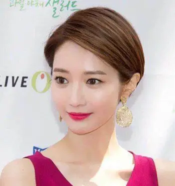 圆脸女孩子剪高俊熙短发图片,女明星图片,发型图片