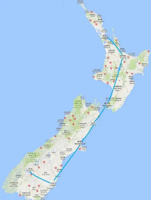 新西兰 奥克兰 罗托鲁瓦 惠灵顿 凯库拉 基督城 达尼