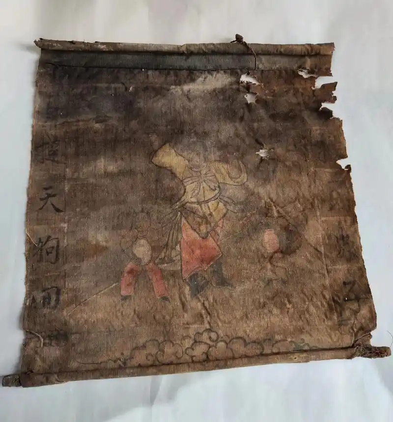 清代小画张仙射狗