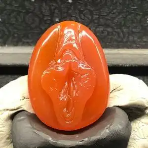 非洲南红手工雕刻生命之源吊坠文玩吸金升职器手把件招财聚宝盆