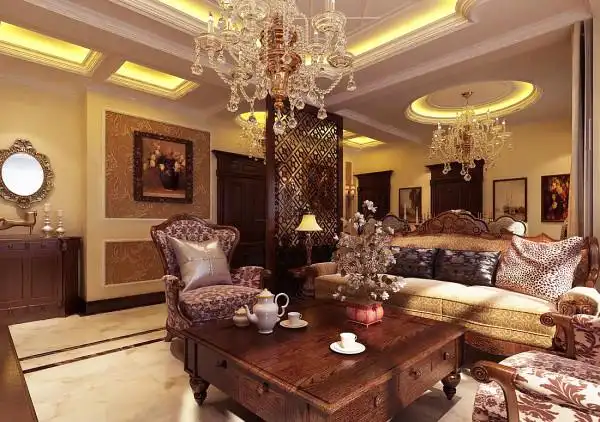 欧式半包大户型沈阳装修客厅装修效果图片_装修美图-新浪装修家居网
