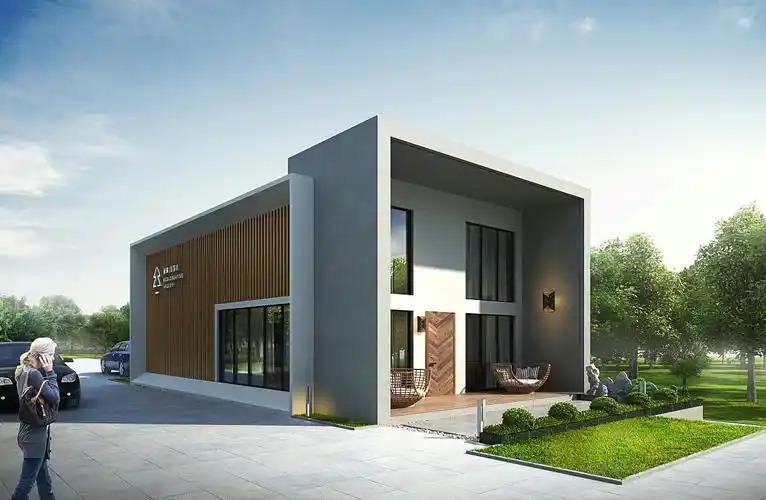 室外建筑外立面出图案例|空间|建筑设计|1992效果图汉堡 - 原创作品