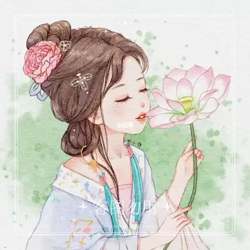 古风水彩绘画视频全过程