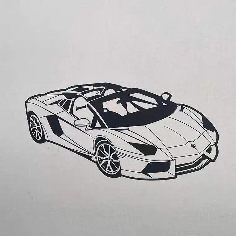 手绘 #兰博基尼 #简笔画  #不喜勿喷 今天外甥生日,他 - 抖音