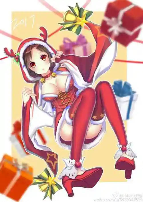 王者荣耀貂蝉可爱圣诞恋歌手机壁纸