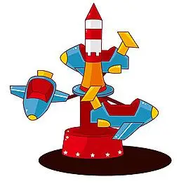 旋转小飞机元素