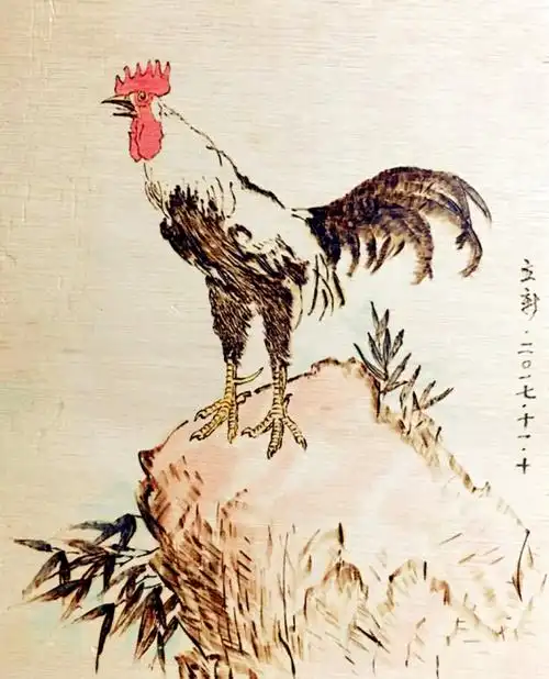 开眼了山钢老刘用电烙铁在纸上画画美艳极了