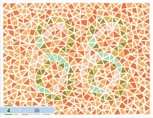 色盲测试卡6张色觉测试图