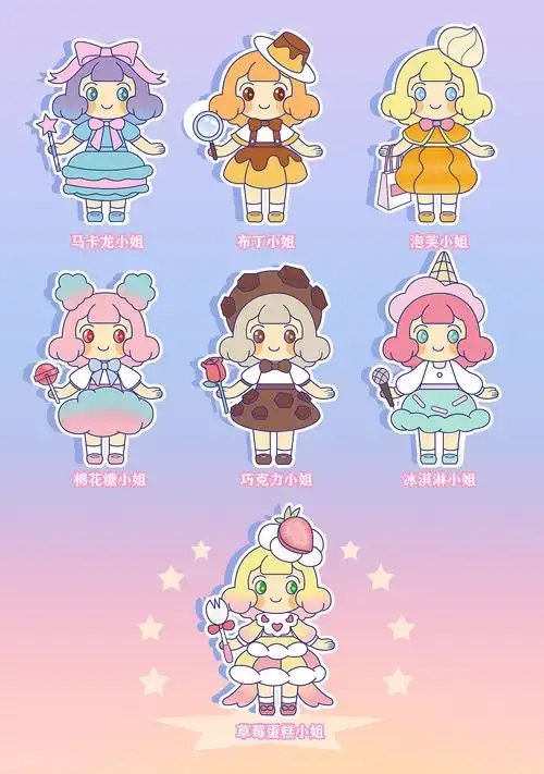 若来文创妮可nicole甜味盲盒