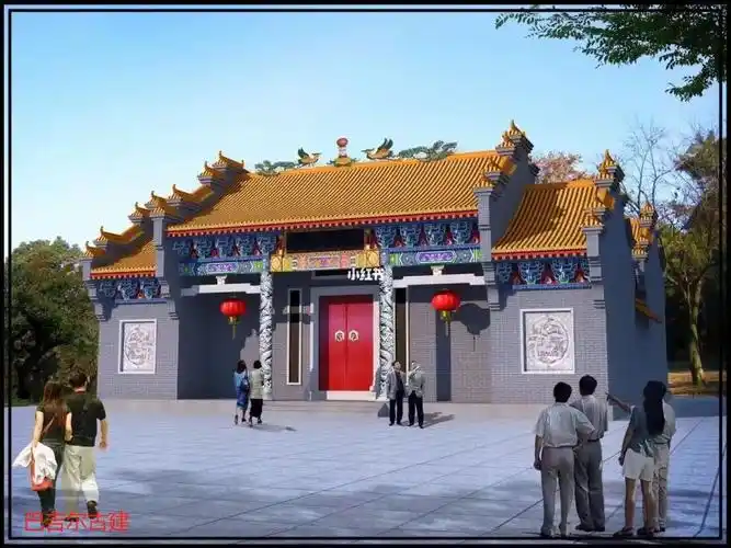 祠堂设计效果图