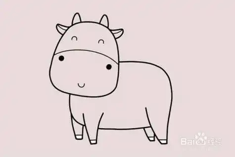 牛简笔画怎么画