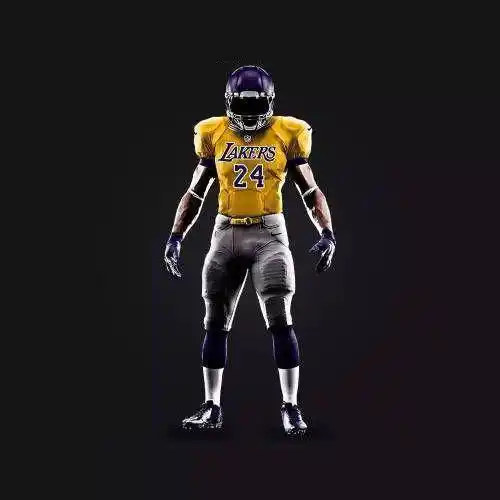 当nba球队球星披上nfl战袍,科比的24号帅呆了,你最喜欢哪一个?