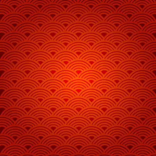 红色祥云背景图案