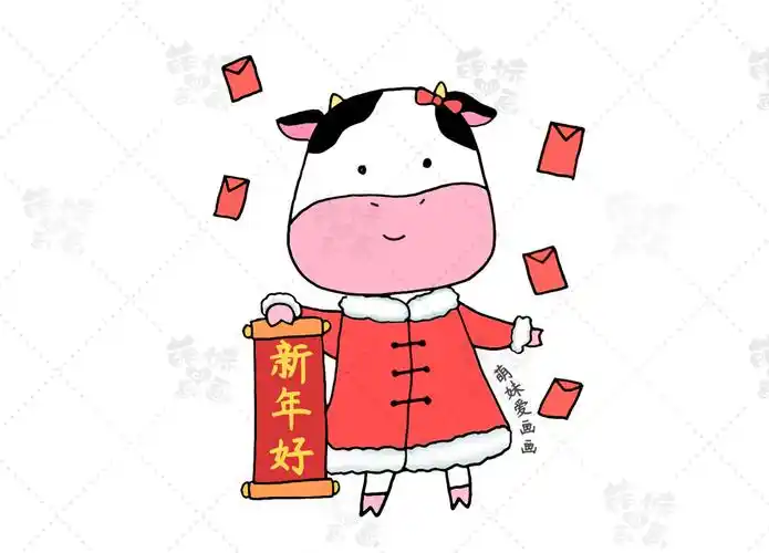 牛年大吉!学画8只小牛简笔画,简单又可爱,可收藏备用
