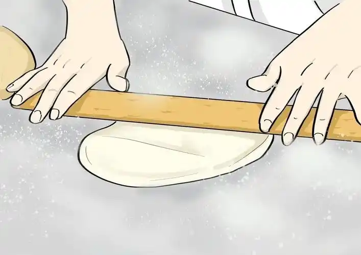 进行二次揉面加工给机器搅拌好的面确保口味纯正一致对调配好的月饼