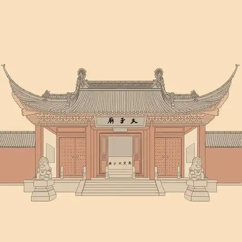 古风建筑插画