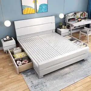 全友家居实木床1.5米单人床1.2米青少年儿童床1.35米床小户型一米