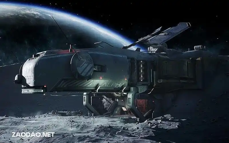 ue模型 未来科幻阿尔法月球军事基地3d模型素材包 lunar base alpha