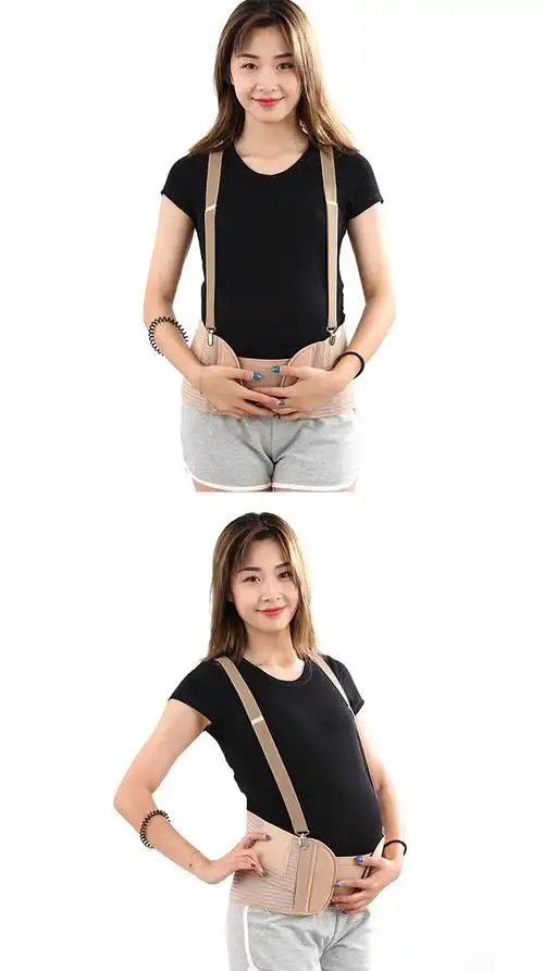 透气 托腹带孕妇用品 腹部腰部支撑 挎肩式 腹带孕妇护腰带