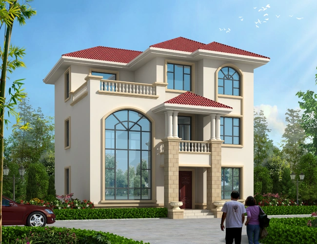 欧式三层别墅设计图效果图