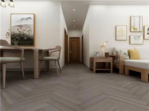 大卫地板纯实木地暖系列:s29g70 番龙眼 广木南星人字拼vr效果图