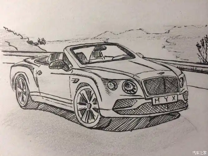 【图】《h手绘》---宾利欧陆篇_宾利论坛_汽车之家论坛