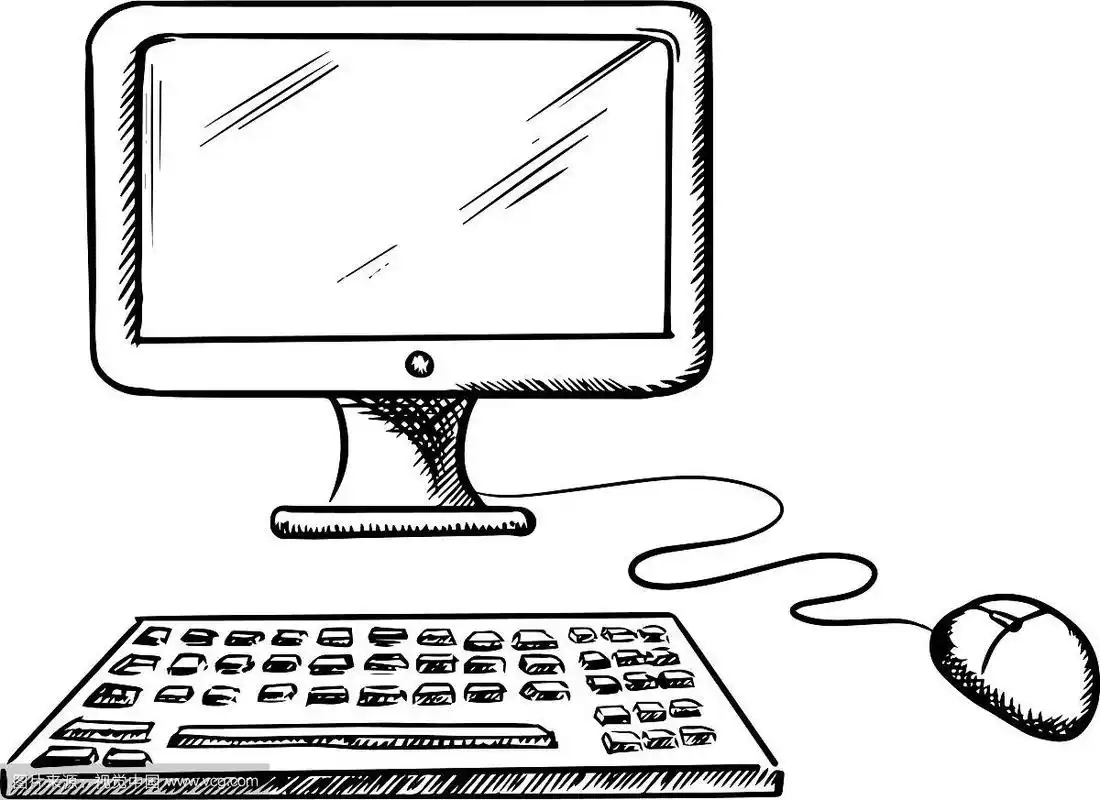 台式电脑,鼠标和键盘