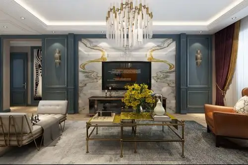 120m的高级灰美式轻奢装修美到没天理