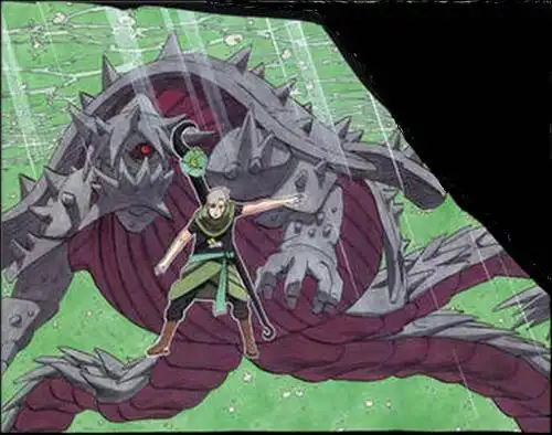 人柱力:云隐村——二位由木人     三尾  中文名:【三尾】   人柱力