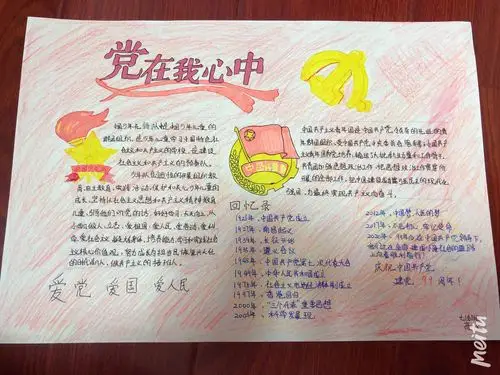 "少先队员心向党"手抄报比赛(鹿鸣路校区)