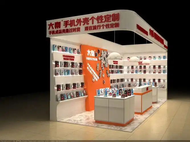 大秦手机壳个性定制设备总部为广大客户提供的店面样式设计图