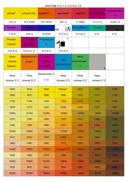 2019年潘通色卡电子版
