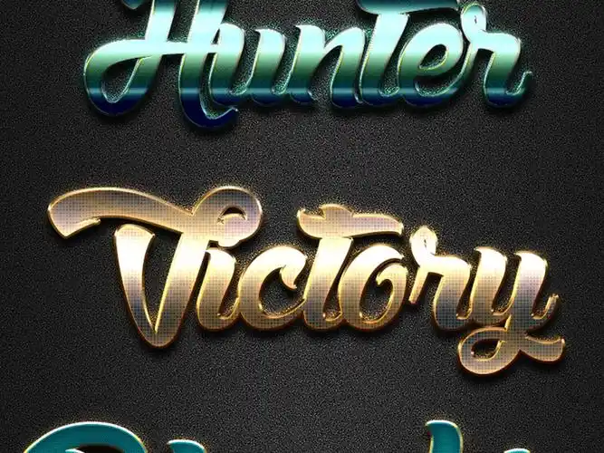 现代风格大气质感字体ps样式(图片编号:15901624)_艺术字体设计_我