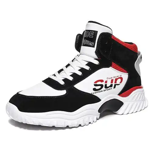 高帮男鞋冬季潮鞋百搭篮球跑鞋潮流2020休闲运动高帮鞋