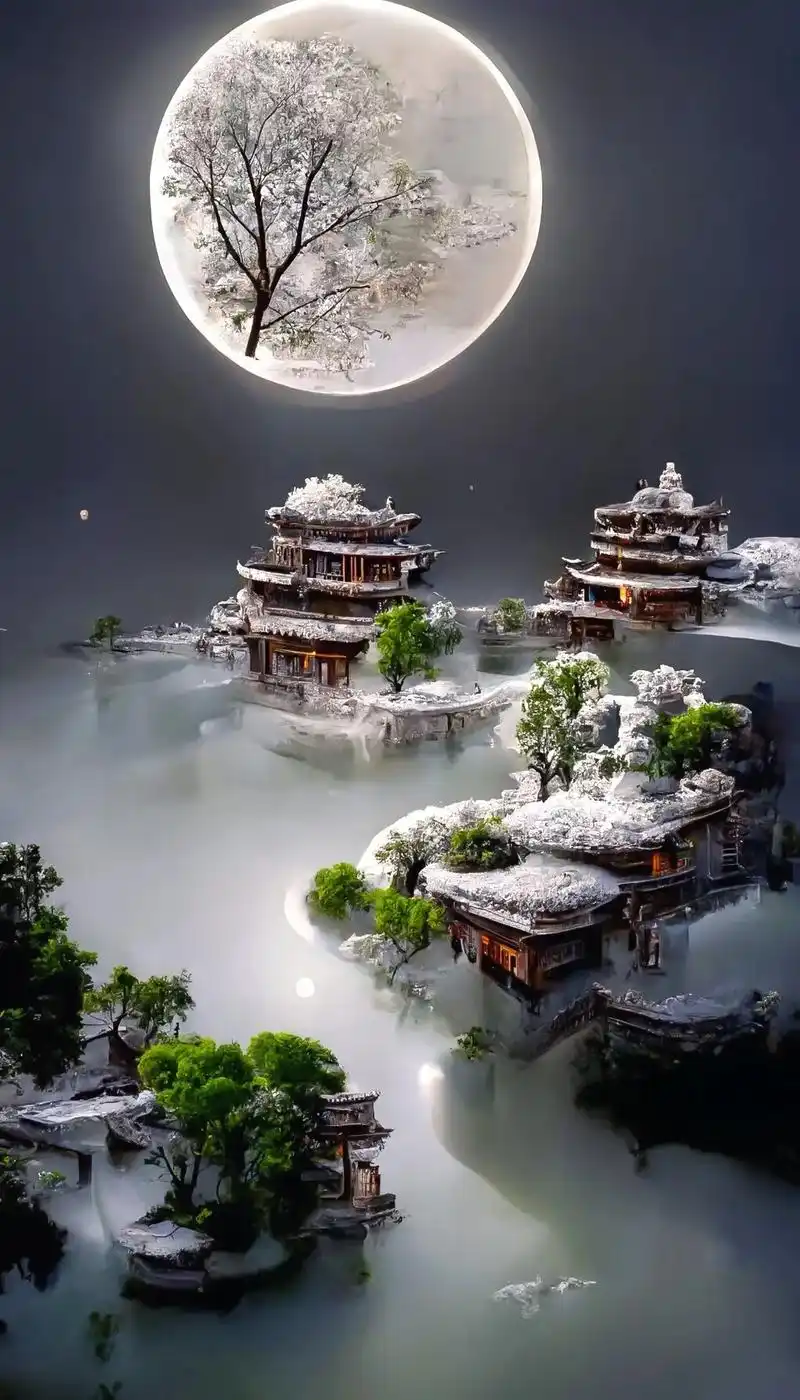 总有一张你喜欢的古风壁纸#国风古韵 #古风 #人间仙境美如画 - 抖音