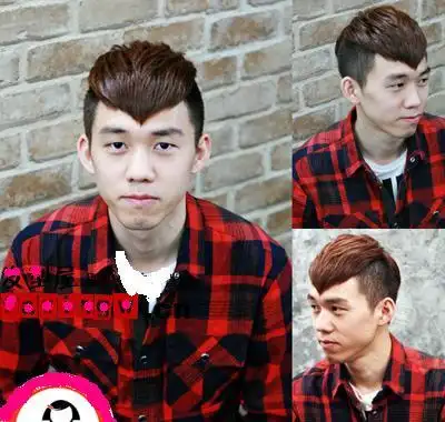 求男生桃心刘海发型图片