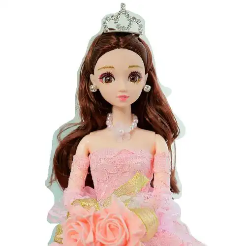 新款婚纱芭比娃娃公主超大90厘米女孩仿真玩具洋娃娃生日七夕礼物