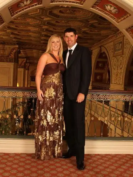 图文-莱德杯赛前晚宴 哈灵顿与妻子