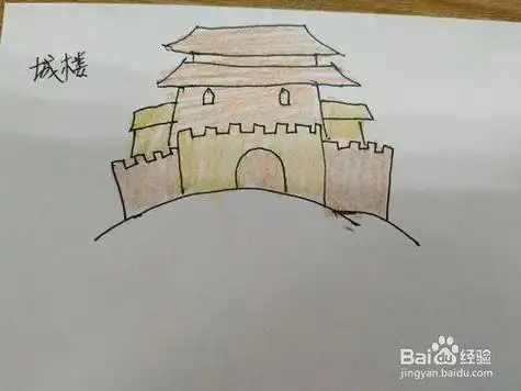 边塞城楼简笔画