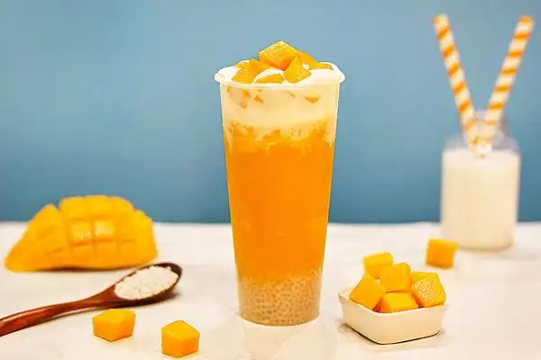 芒果雪泡-快乐番薯奶茶