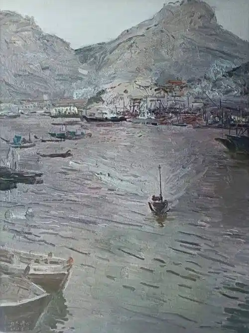 【艺展中国】著名艺术家张冬峰海景油画作品欣赏_cm_布面_大海