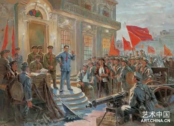 南昌起义(油画) 黎冰鸿 200cm×260cm