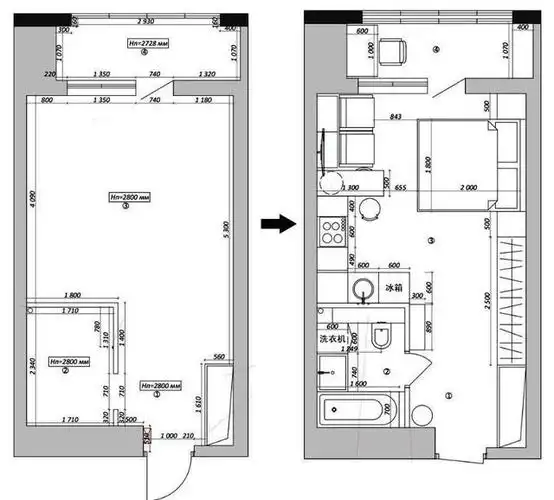 单身女孩在北京的30㎡公寓,小户型也可以功能齐全,精致又大气