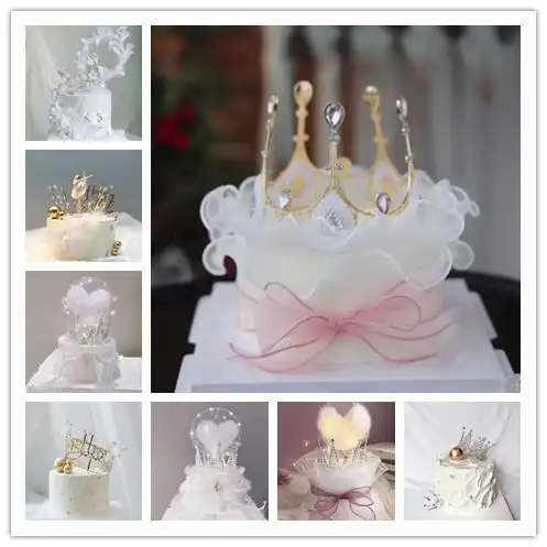 创意女神蛋糕模型网红加高时尚围边梦幻仙子女孩仿真水果